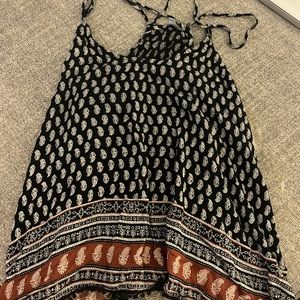 Flowy Patterned  Tank Top
